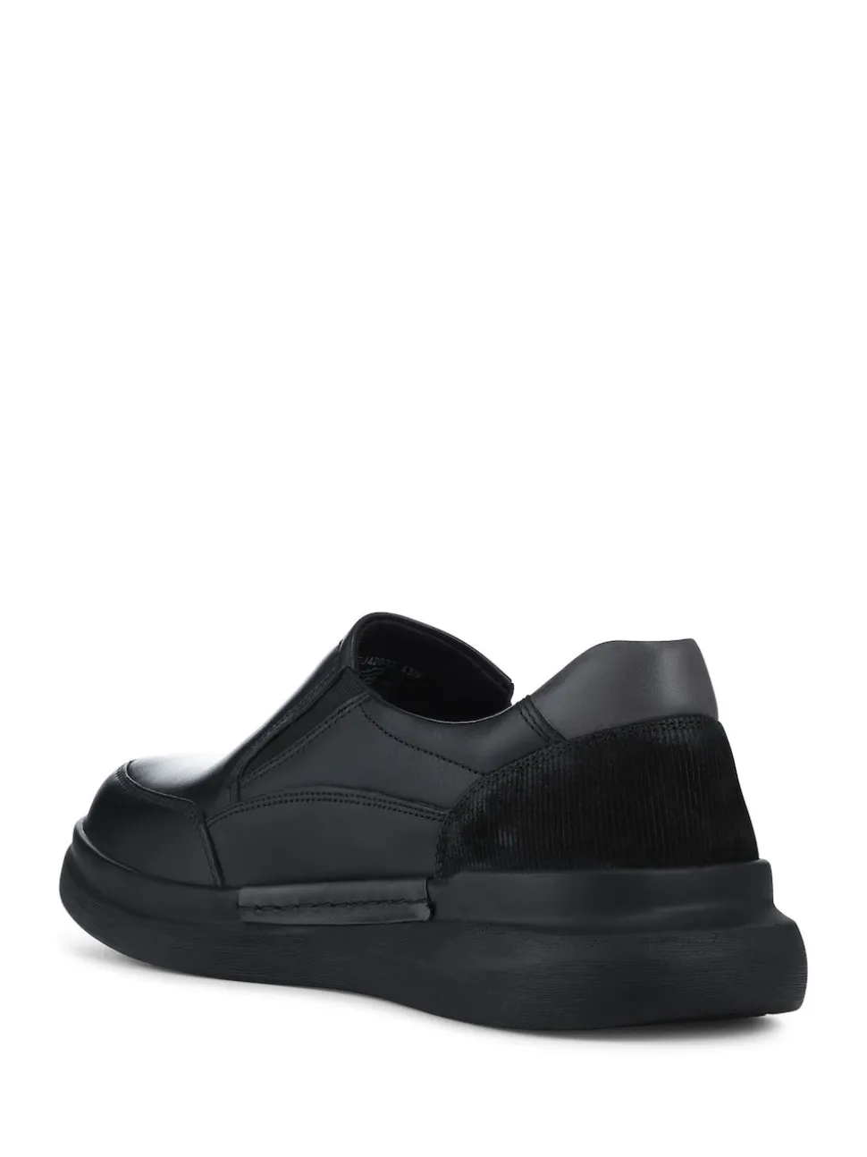 Pavers Black Elasticated Lightweight Slip In Shoes