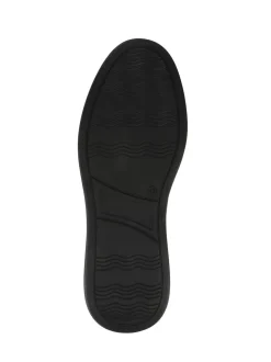 Pavers Black Elasticated Lightweight Slip In Shoes