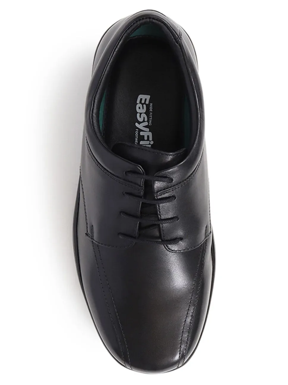 Pavers Black Extra Wide Fit Smart Lace-Up Shoes