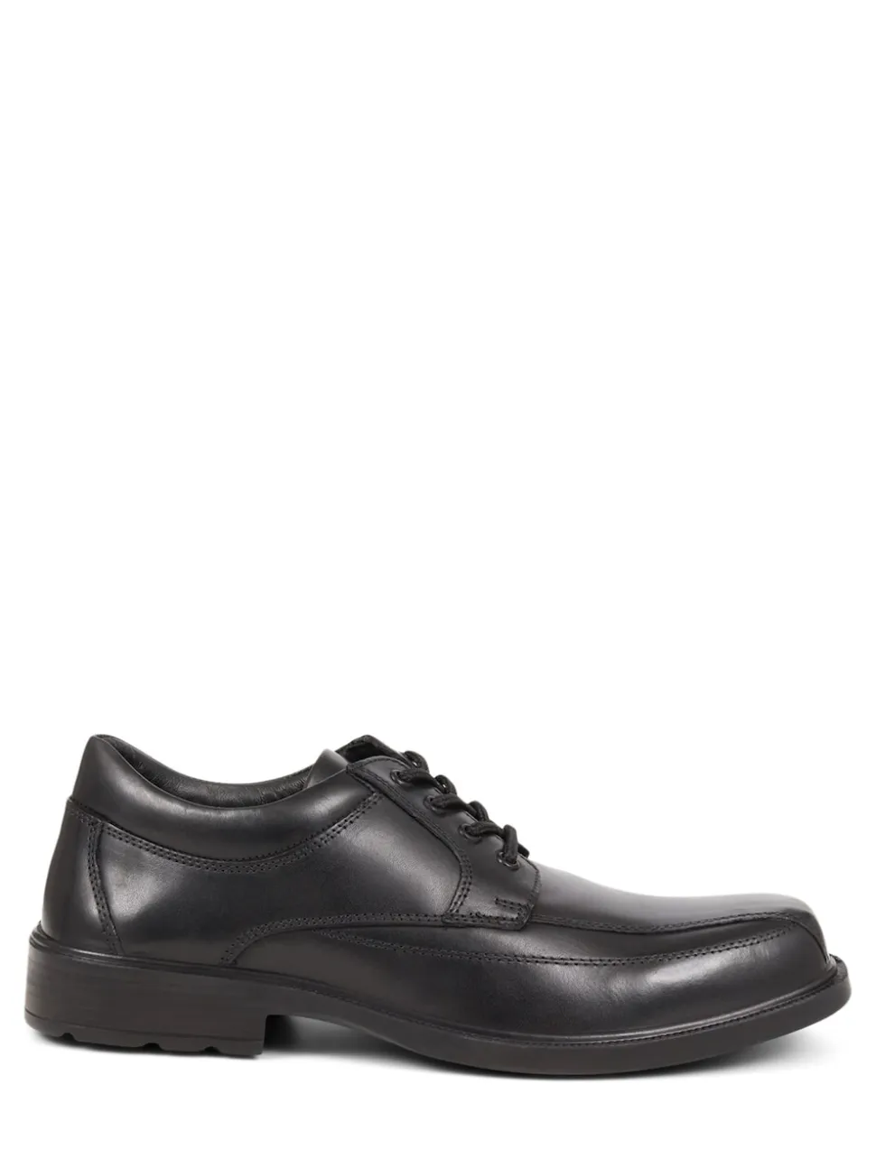 Pavers Black Leather Lace-Up Smart Black Shoes