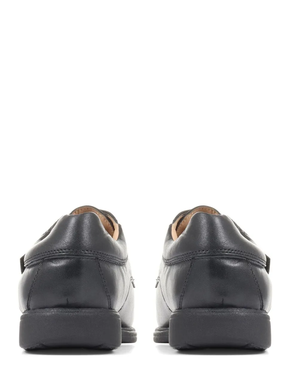 Pavers Black Monk/Touch Fastening Gents Smart Shoes