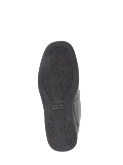 Pavers Black Monk/Touch Fastening Gents Smart Shoes