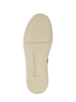Pavers Blue Leather Slip-Ons Shoes