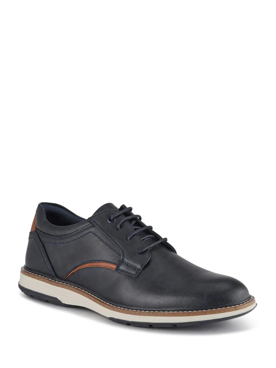 Pavers Blue Wide Fit Lace-Up Casual Shoes