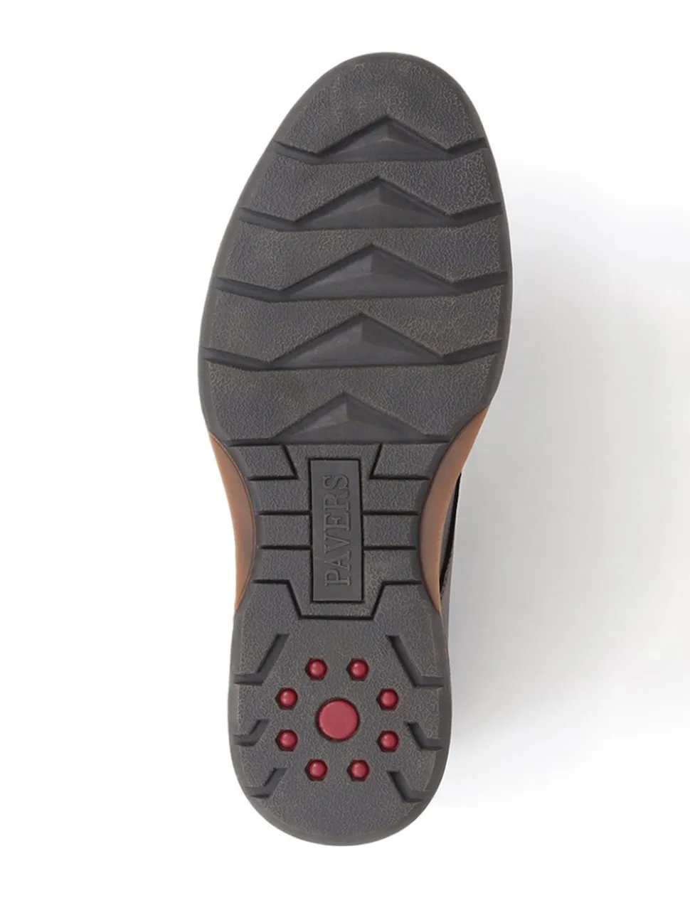 Pavers Brown Wide Fit Lace-Up Casual Shoes
