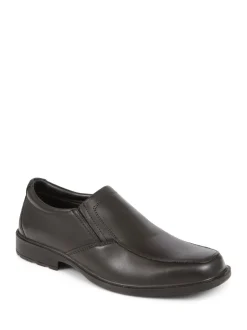 Pavers Gents Slip On Smart Black Shoes