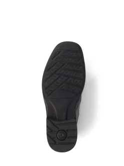 Pavers Gents Slip On Smart Black Shoes