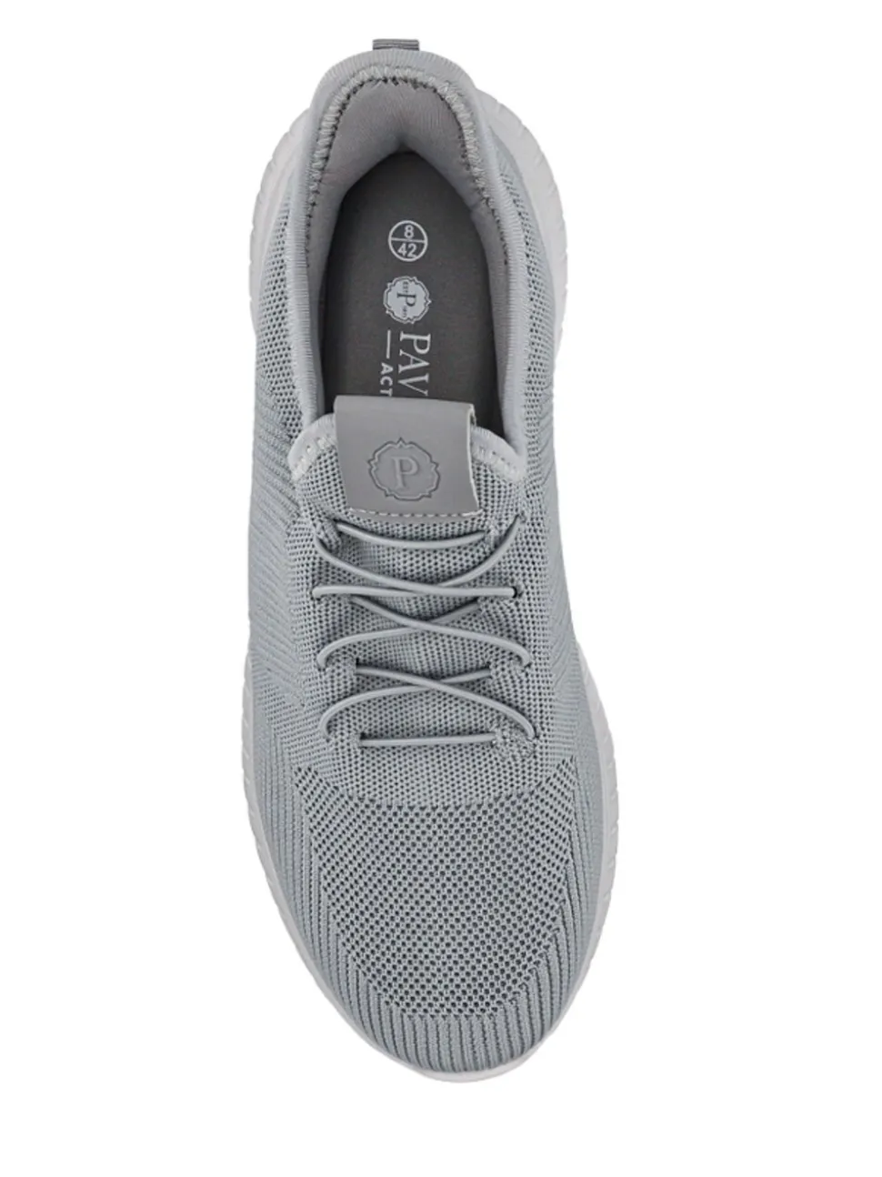 Pavers Grey Slip-On Wide-Fit Trainers