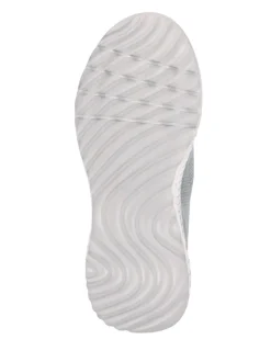 Pavers Grey Slip-On Wide-Fit Trainers
