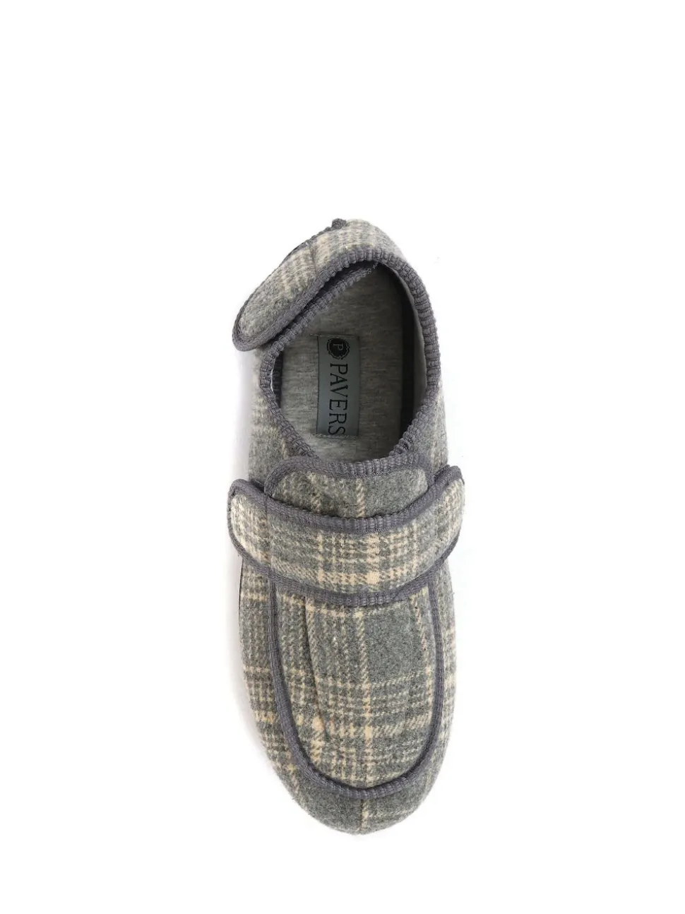 Pavers Grey Touch Fasten Slippers