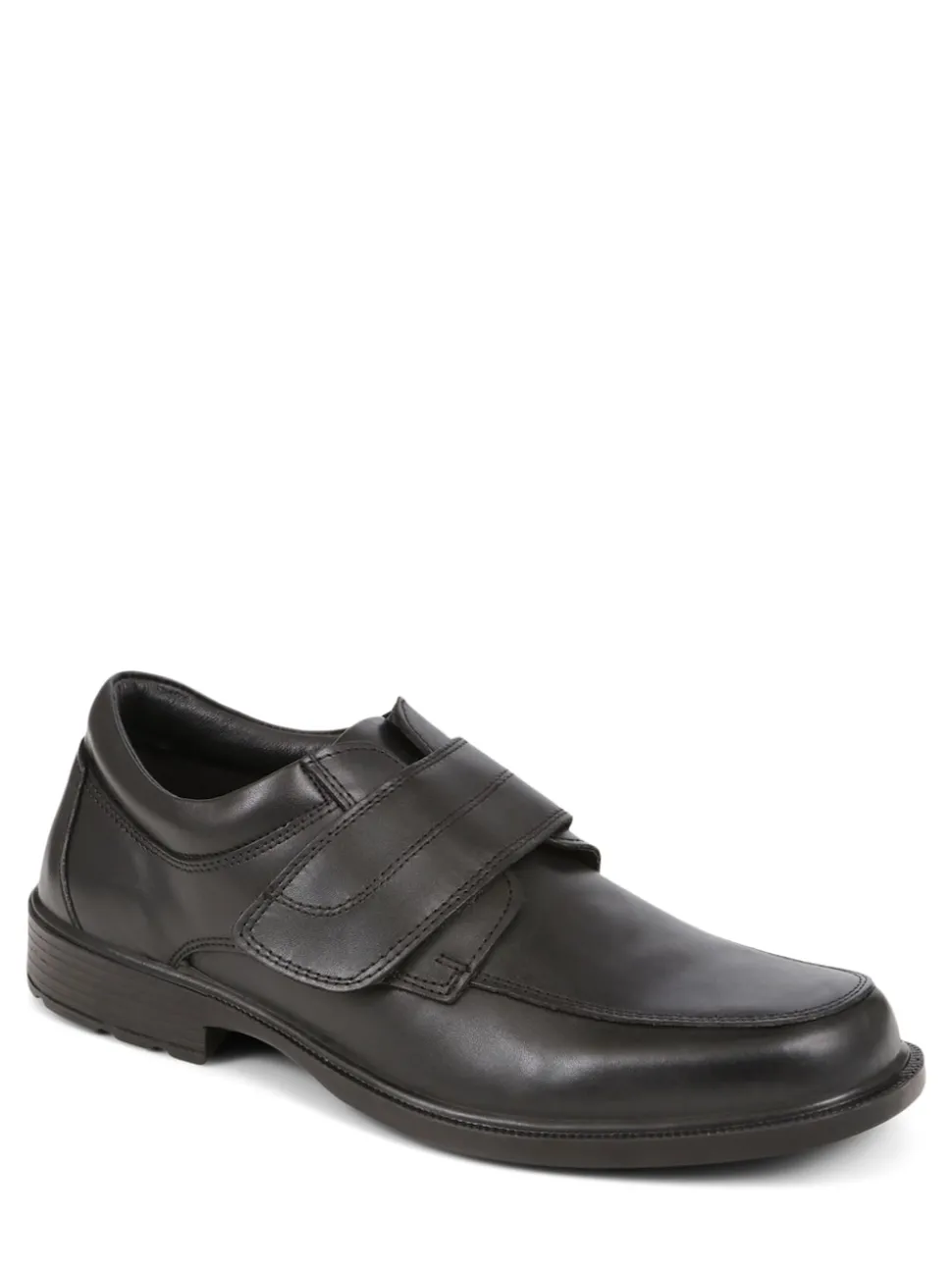 Pavers Leather Touch Fasten Black Shoes
