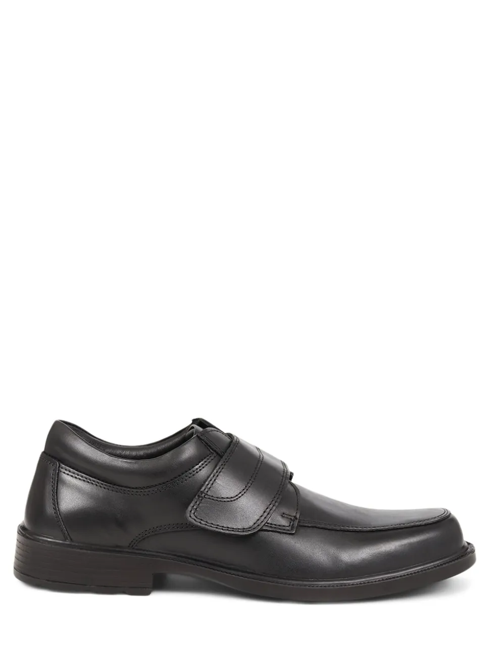 Pavers Leather Touch Fasten Black Shoes