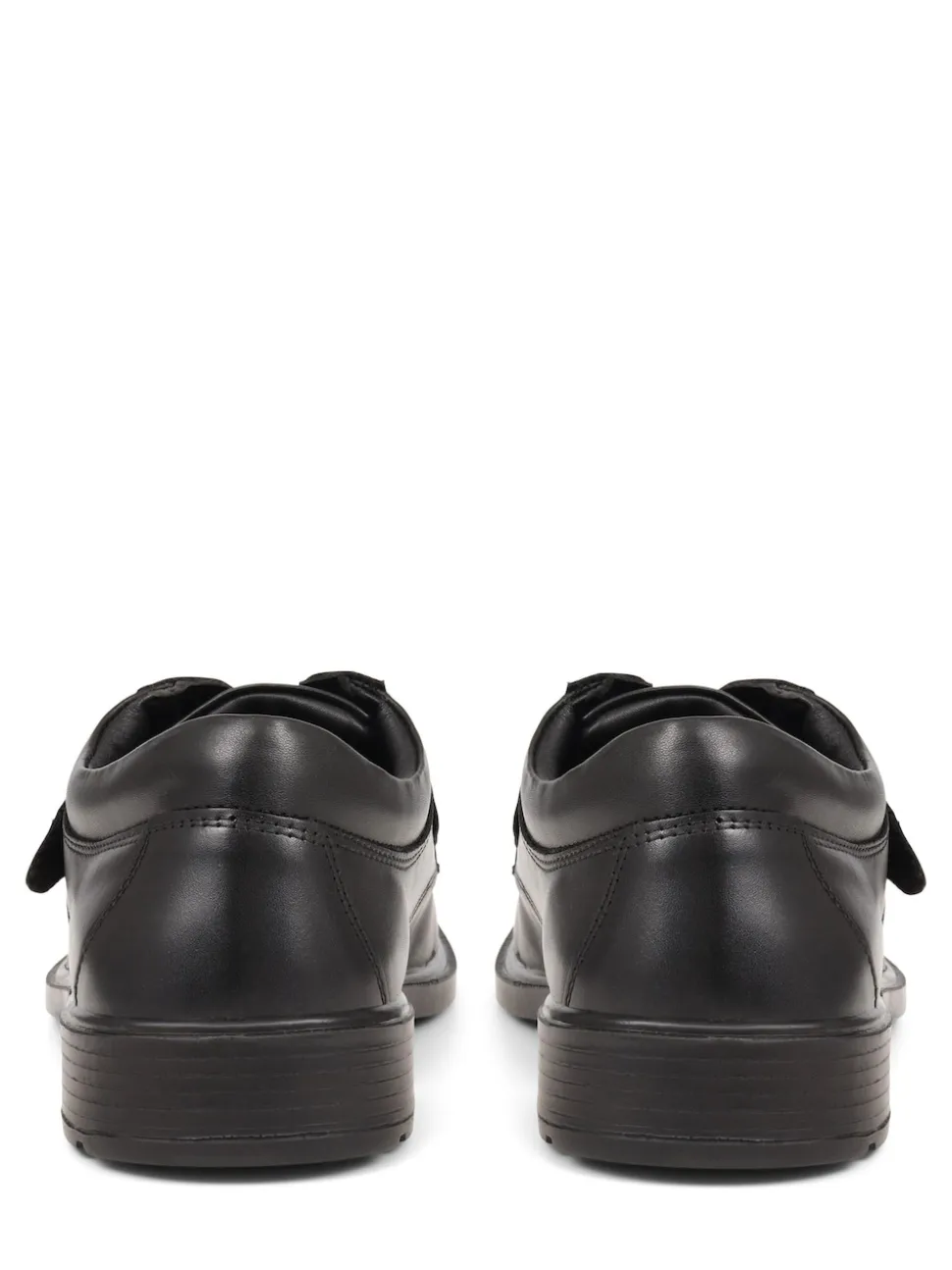 Pavers Leather Touch Fasten Black Shoes