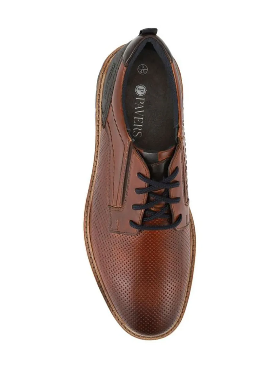 Pavers Natural Dual Fasten Leather Shoes