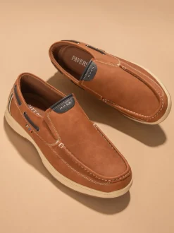 Pavers Natural Pavers Blue Slip On Boat Shoes