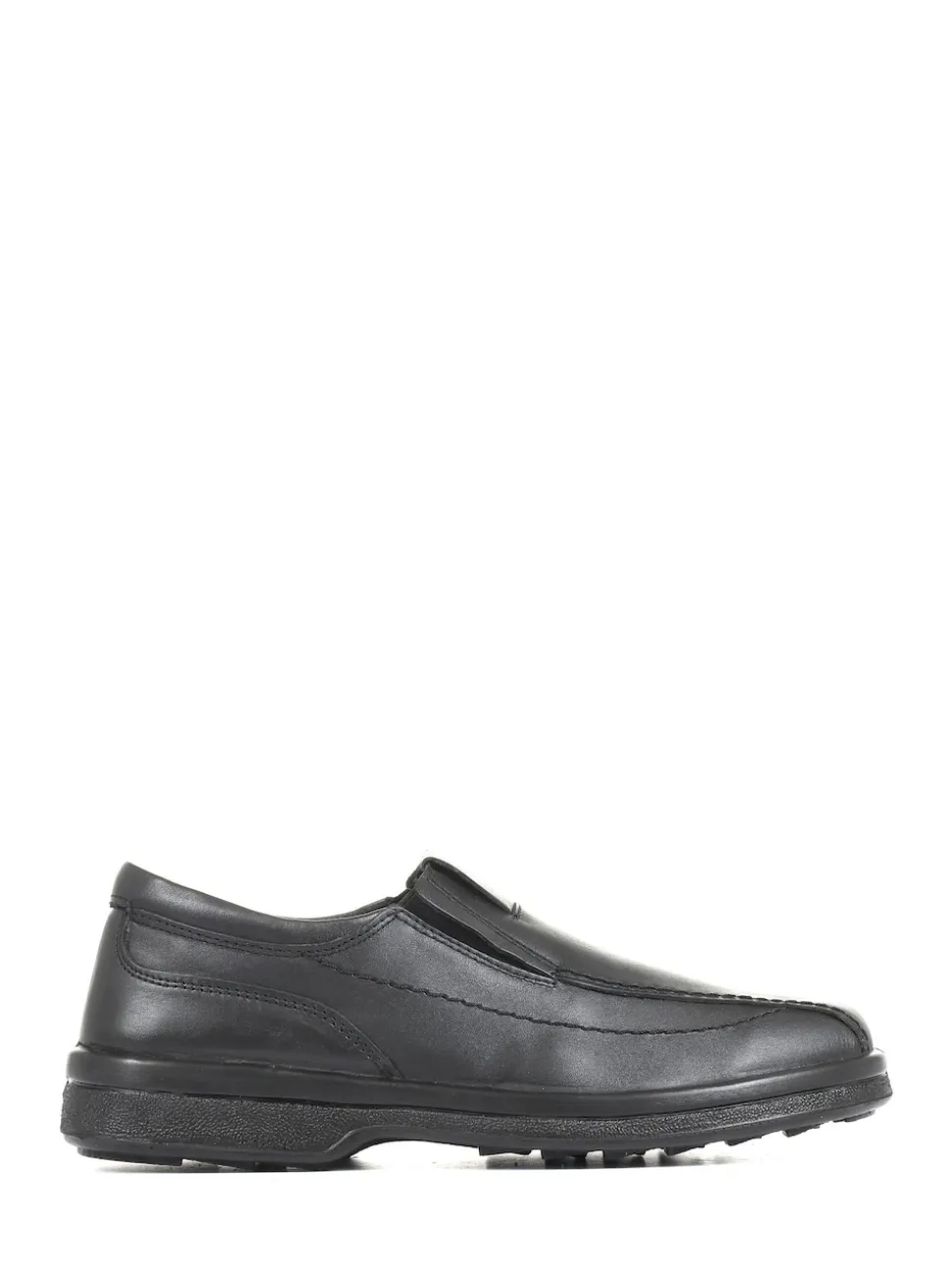 Pavers Natural Pavers Wide Fit Leather Slip On Black Shoes