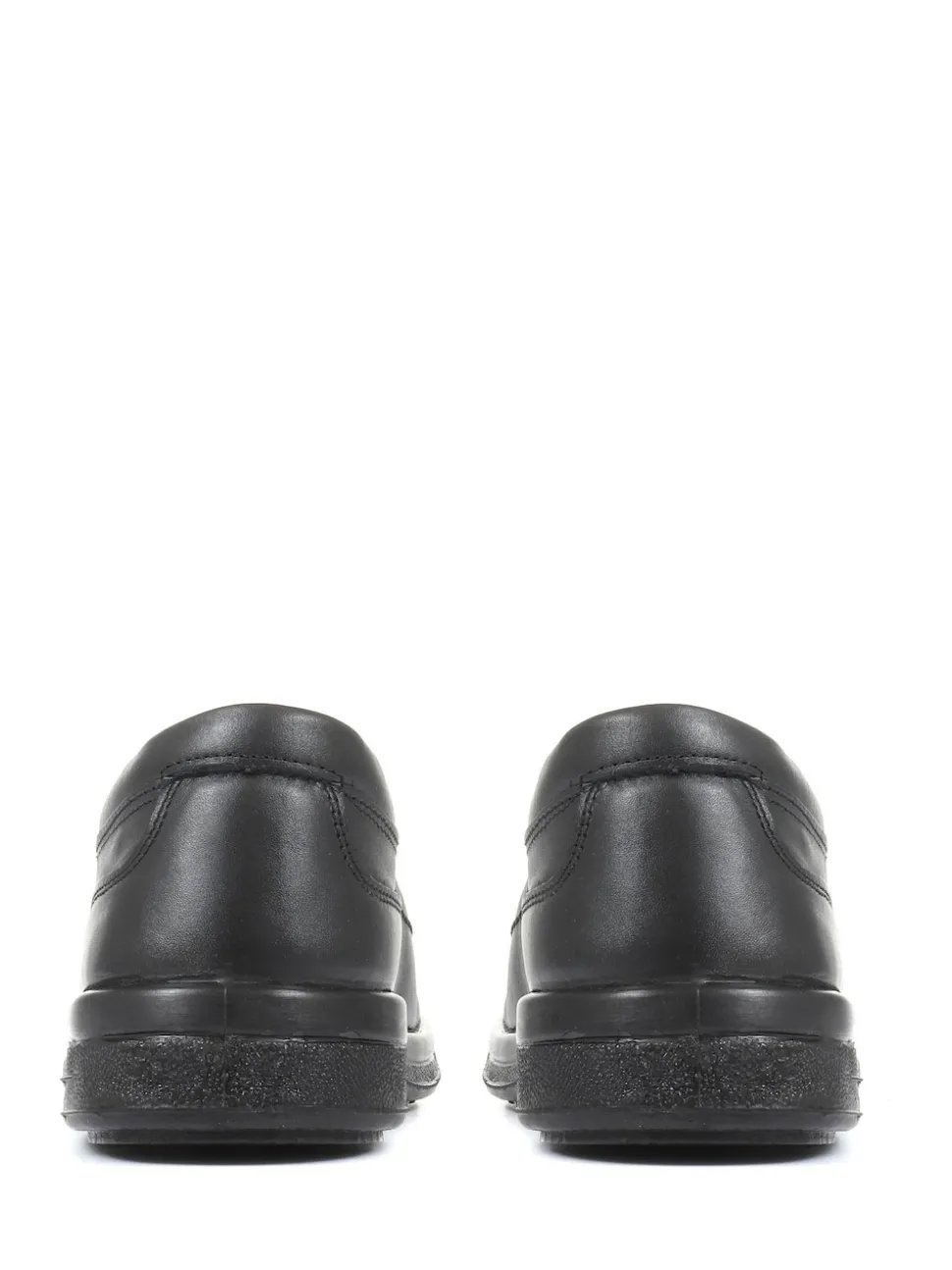 Pavers Natural Pavers Wide Fit Leather Slip On Black Shoes