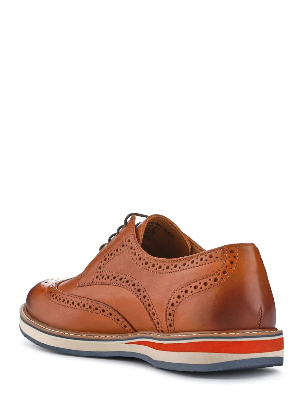 Pavers Tan Gents Lace-Up Smart Leather Shoes