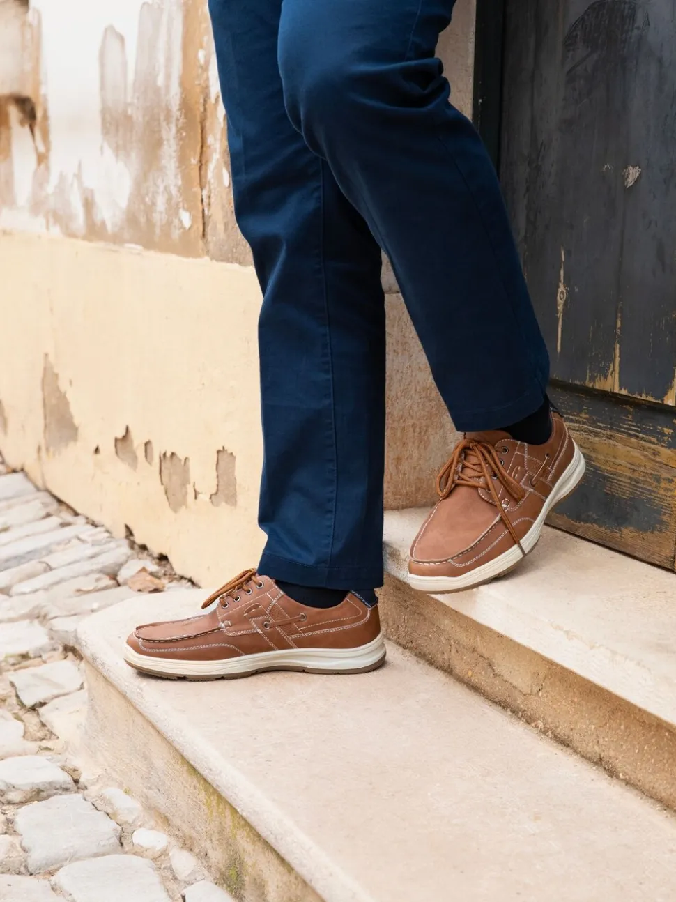 Pavers Tan Pavers Blue Casual Lace Up Shoes