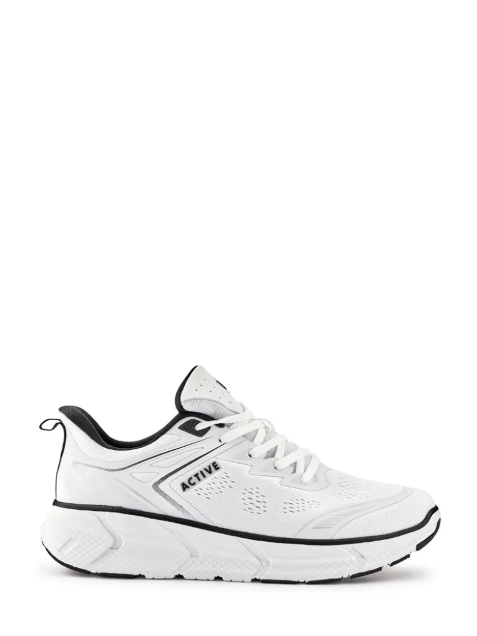 Pavers White Wide Fit Memory Foam Trainers