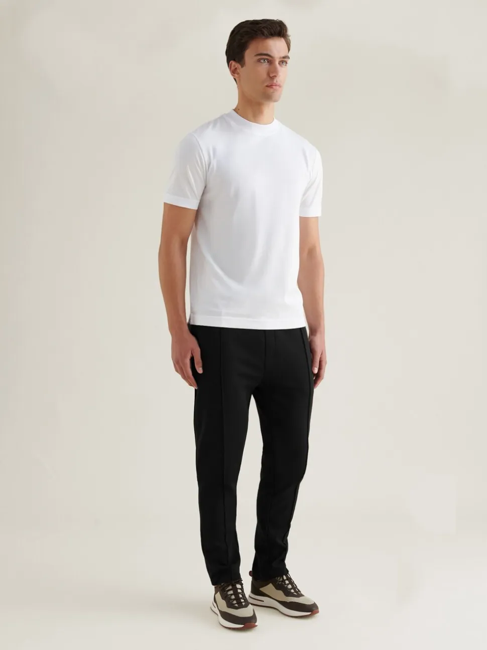 Peckham Rye Black Interlock Jersey Joggers