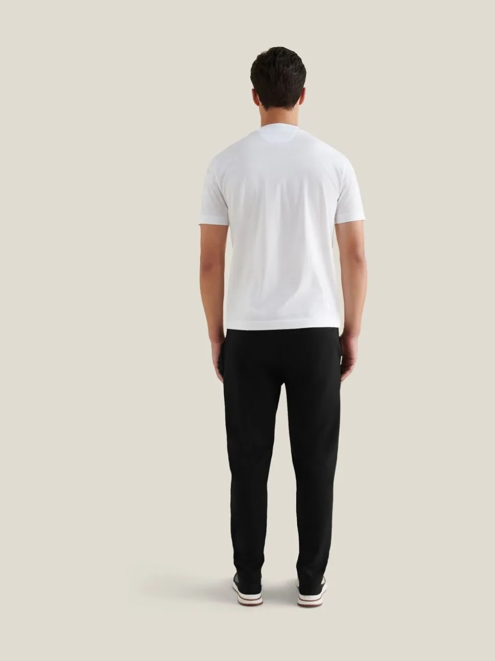 Peckham Rye Black Interlock Jersey Joggers