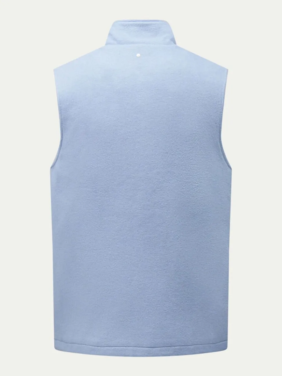 Peckham Rye Blue Full Zip Wool Blend Vest