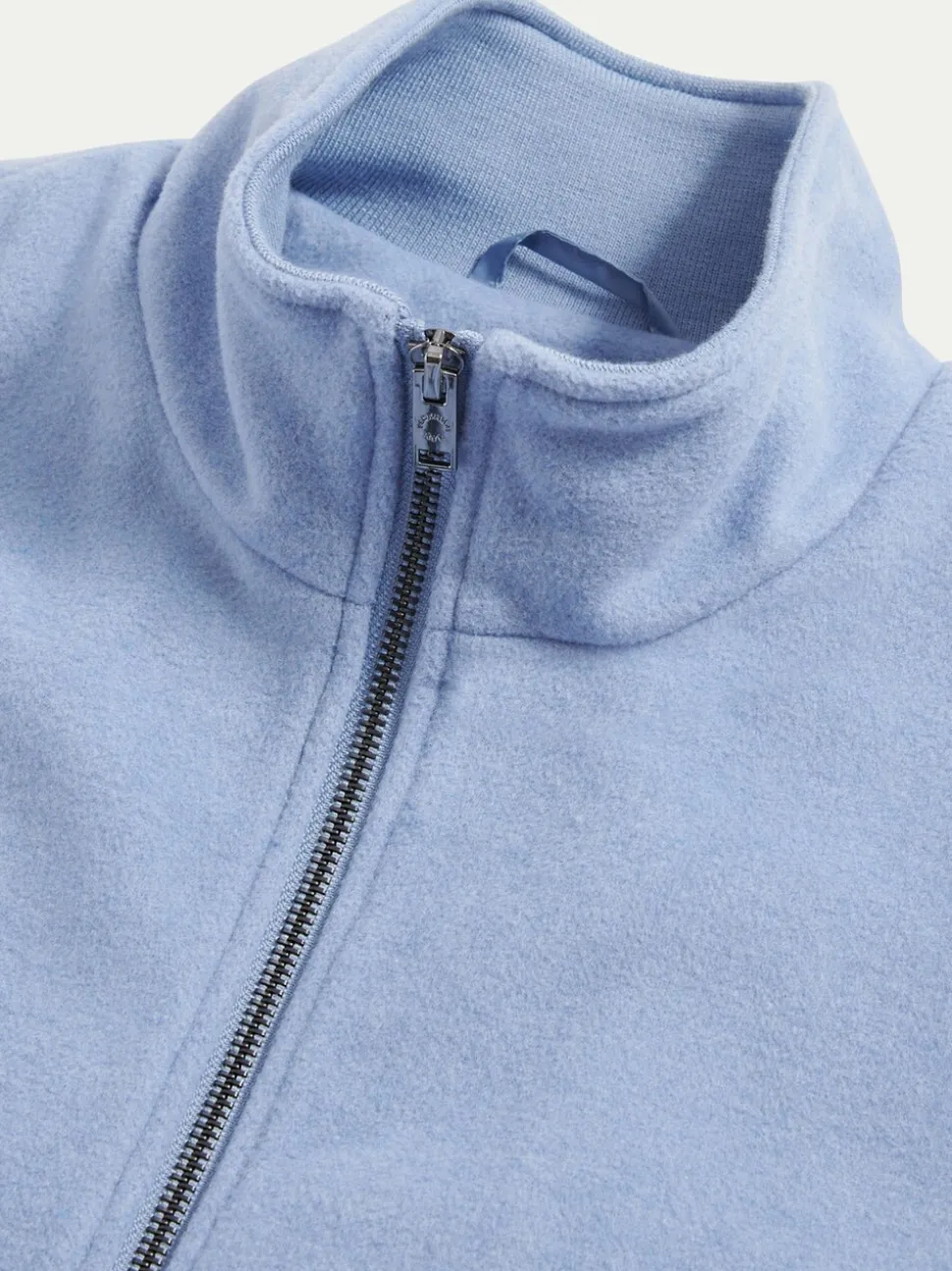 Peckham Rye Blue Full Zip Wool Blend Vest