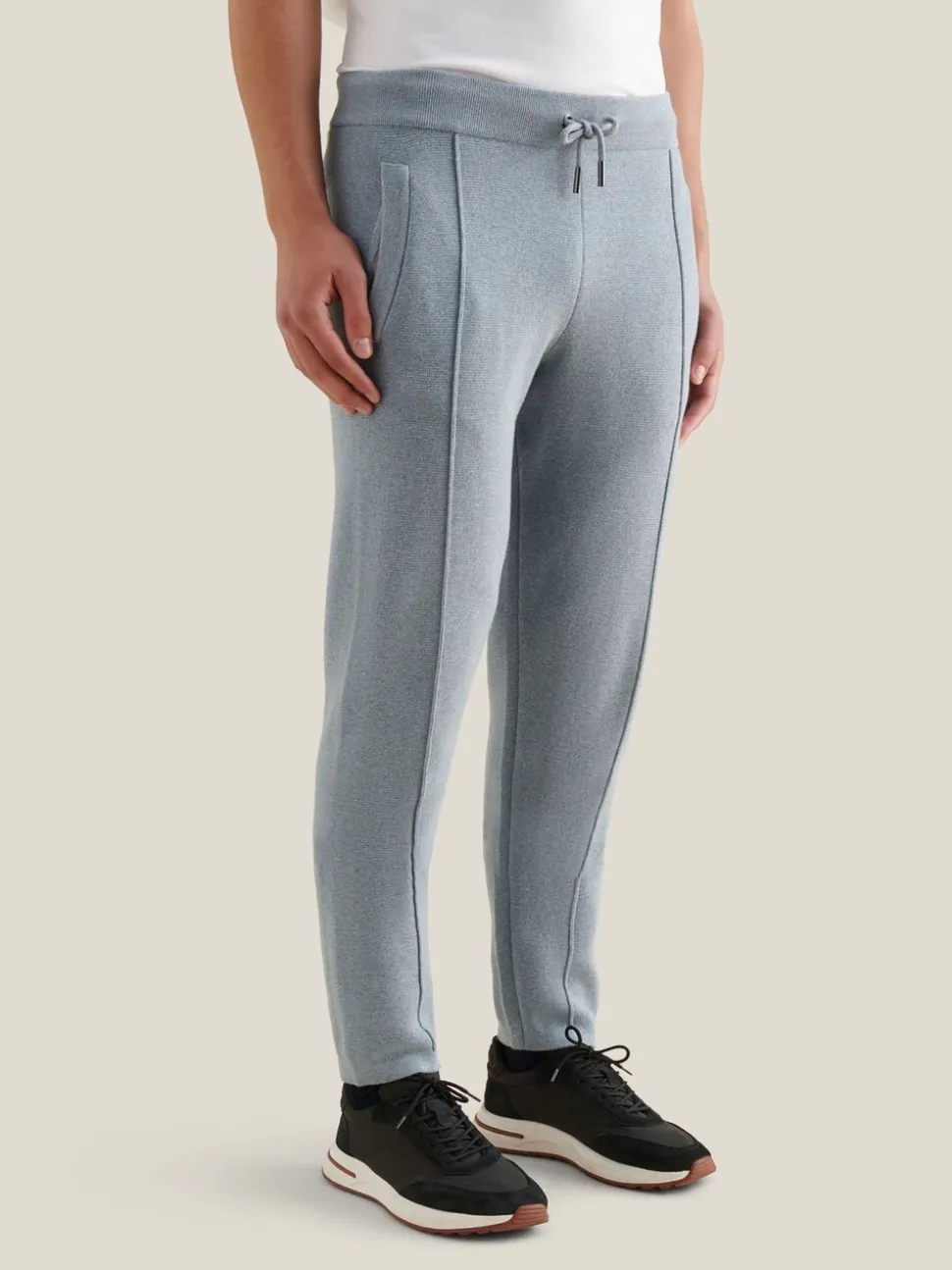 Peckham Rye Blue Milano Knit Joggers