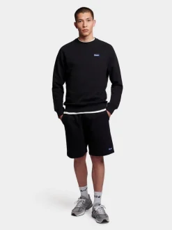 Penfield Black Mens Original Logo Sweat Shorts