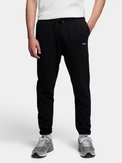 Penfield Black Mens Relaxed Fit 100% Cotton Original Logo Joggers