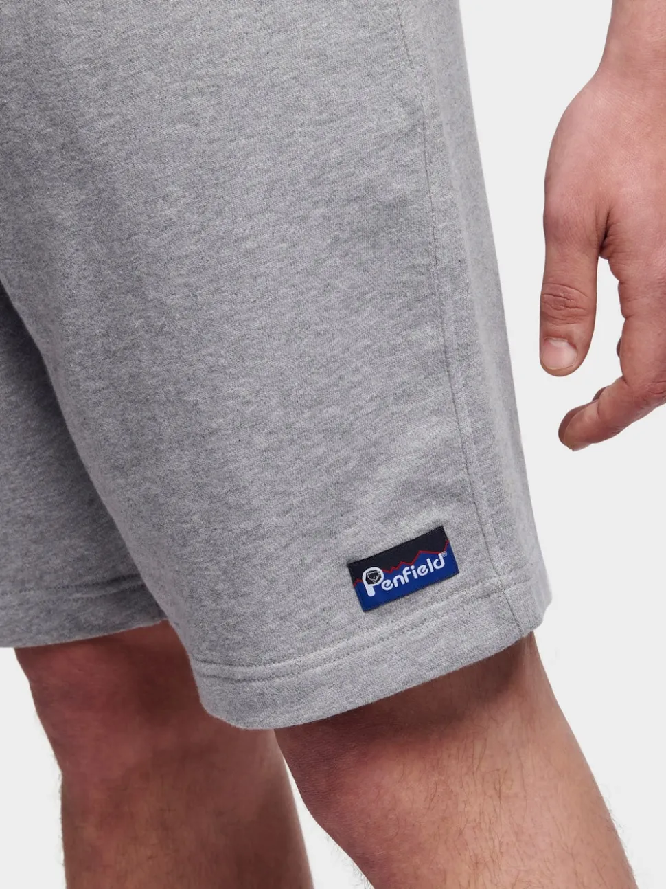 Penfield Grey Mens Original Logo Sweat Shorts