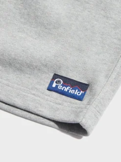 Penfield Grey Mens Original Logo Sweat Shorts