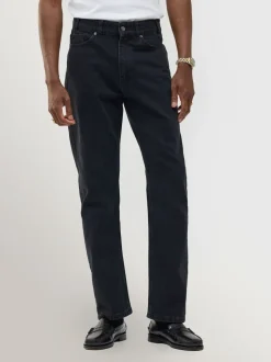 Percival Black Straight Leg Denim Jeans