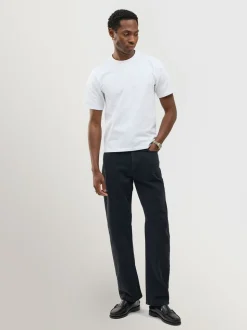 Percival Black Straight Leg Denim Jeans