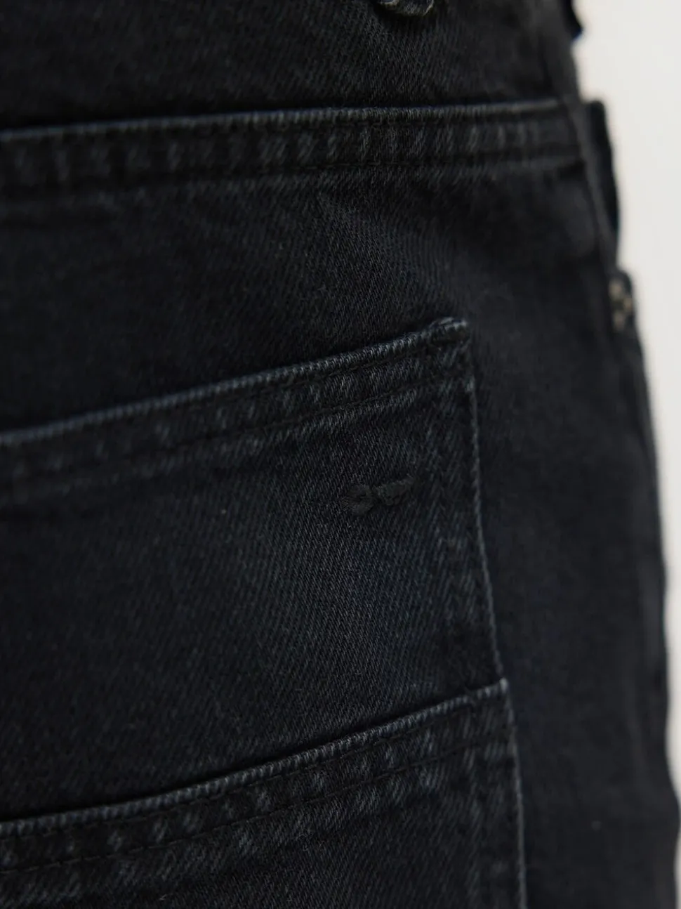 Percival Black Straight Leg Denim Jeans