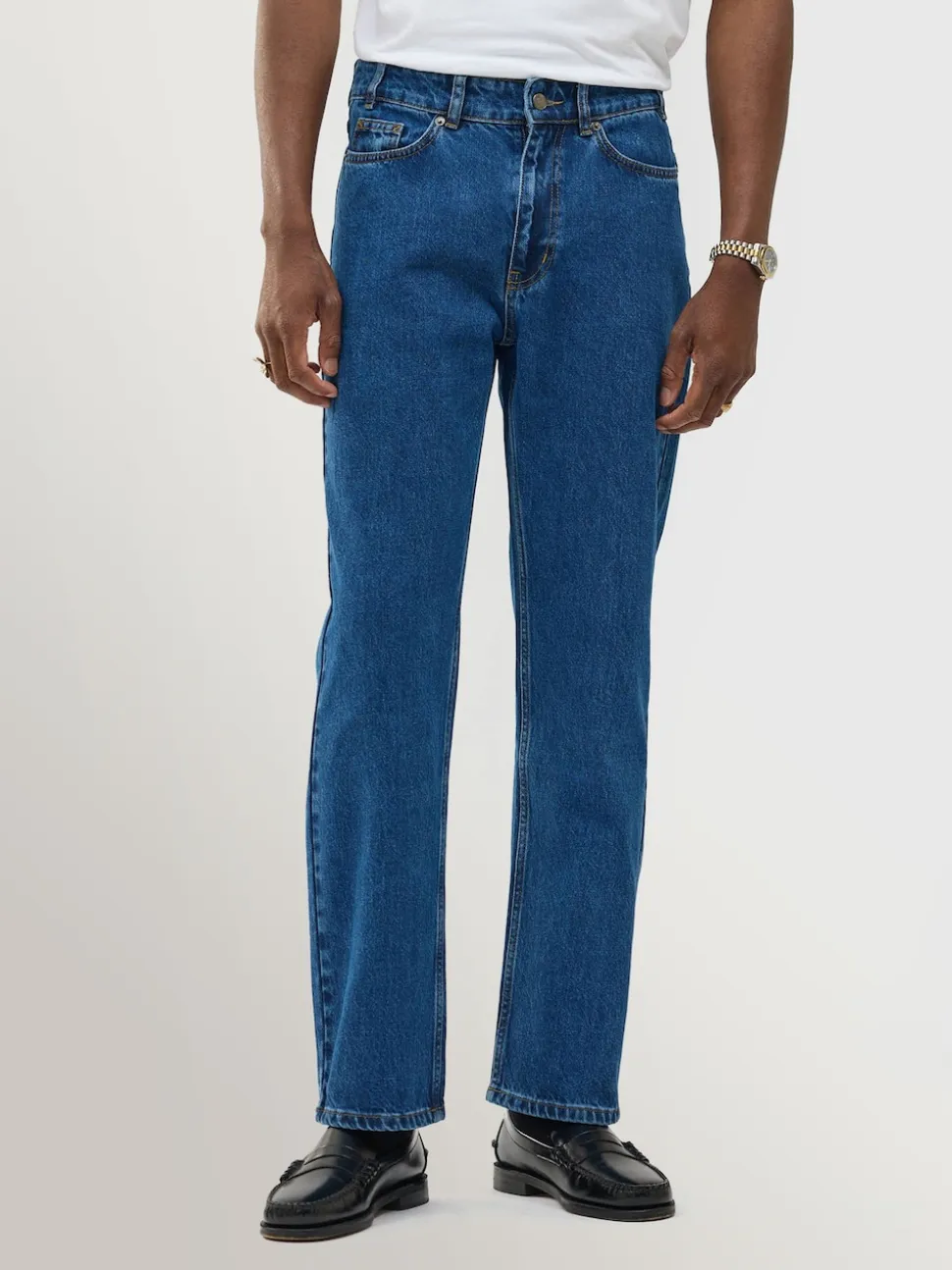 Percival Blue Straight Leg Denim Jeans