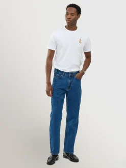 Percival Blue Straight Leg Denim Jeans