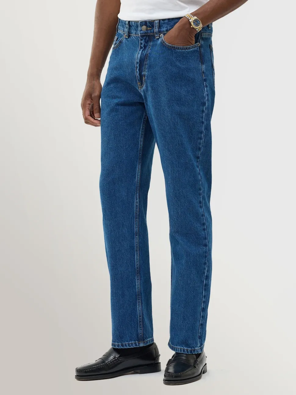 Percival Blue Straight Leg Denim Jeans