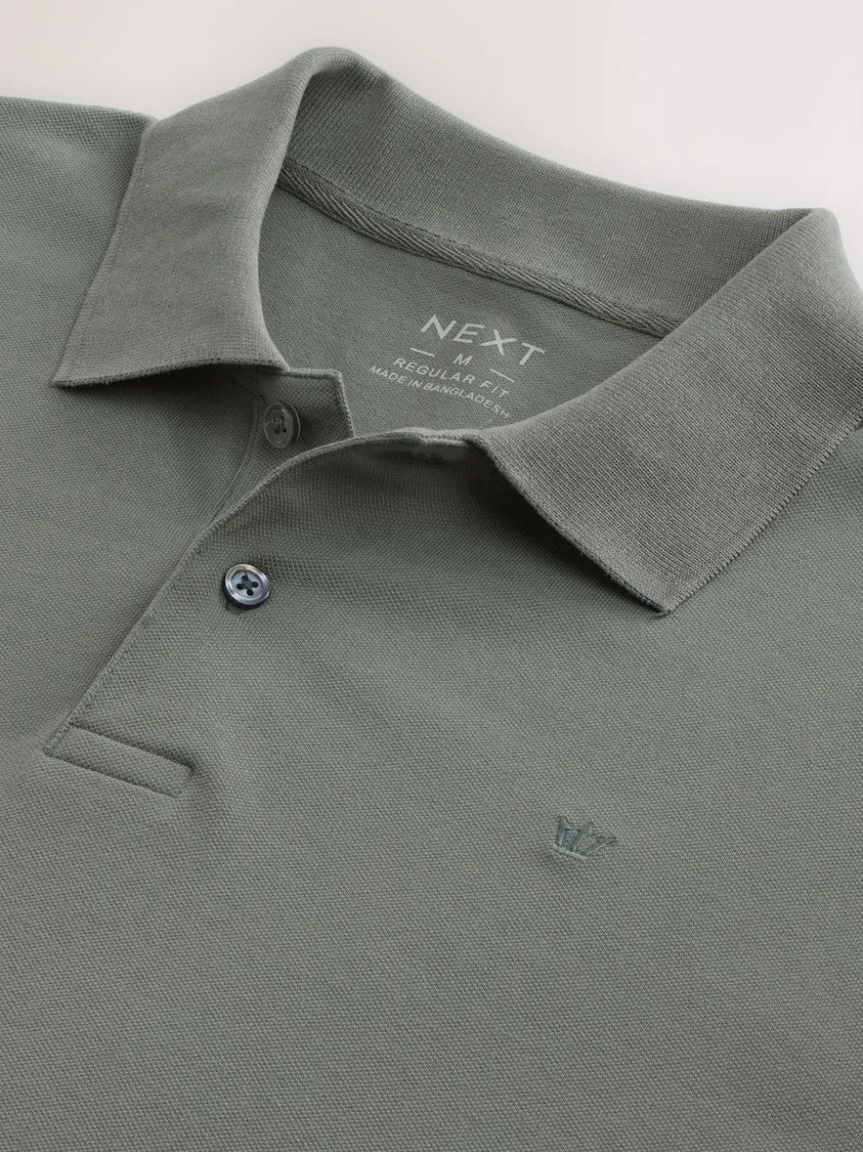 Petrol Green Regular Fit Long Sleeve Pique Polo Shirt