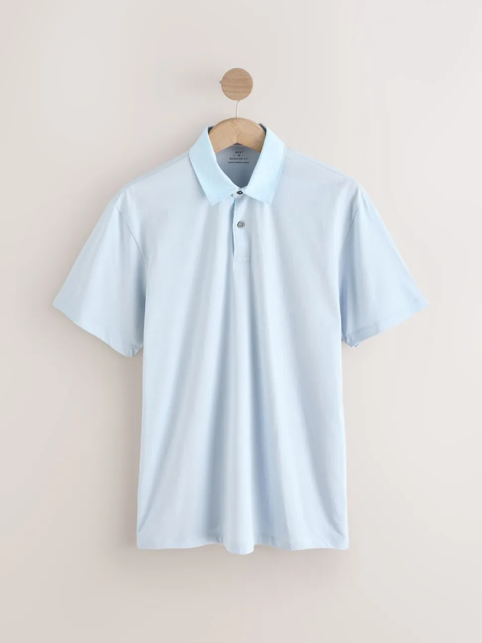 Pink / Blue / White Woven Collar Regular Fit Short Sleeve Jersey Polo Shirts 3 Pack