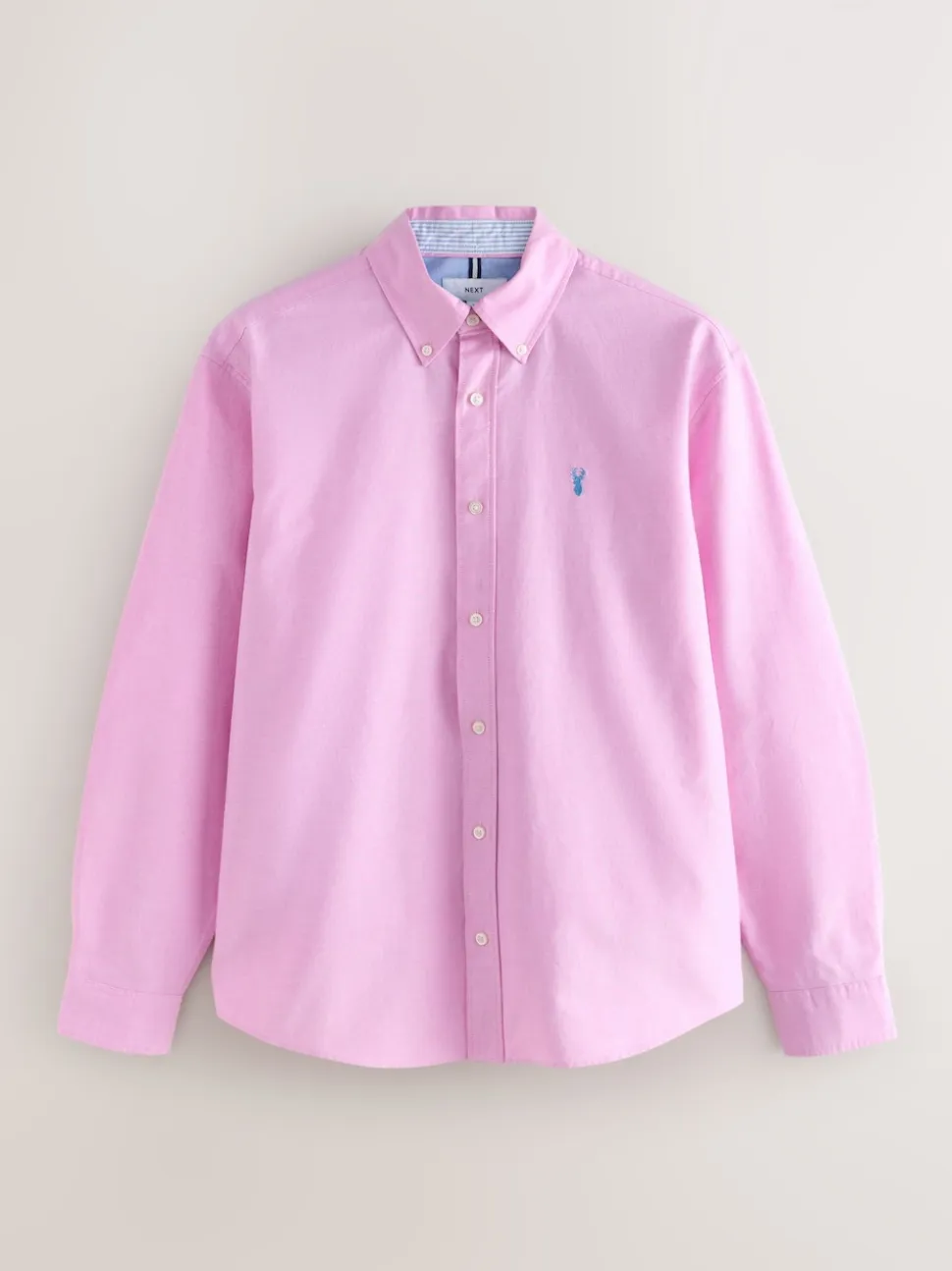 Pink Regular Fit Long Sleeve Oxford Shirt