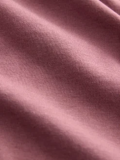 Pink Slim Fit Essential Crew Neck Cotton T-Shirt