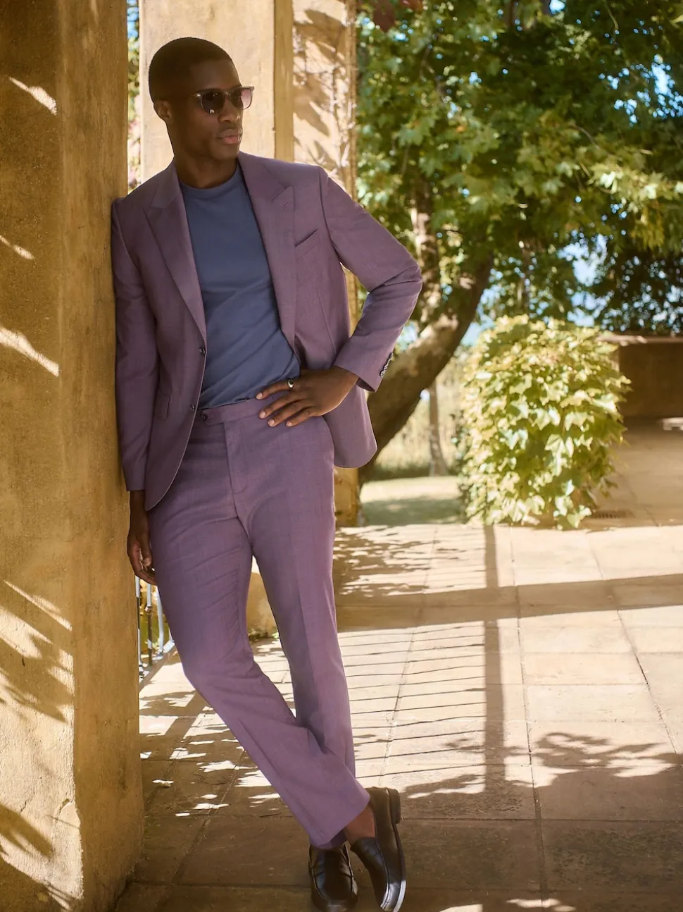 Pink Slim Fit Signature Cerutti 100% Italian Wool Suit Jacket