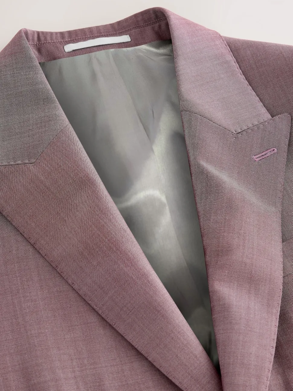 Pink Slim Fit Signature Cerutti 100% Italian Wool Suit Jacket