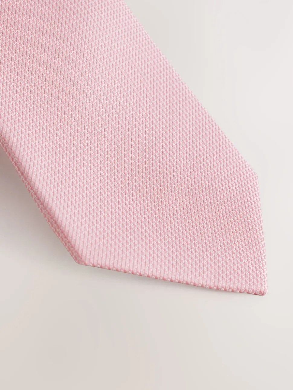 Pink Slim Textured Tie
