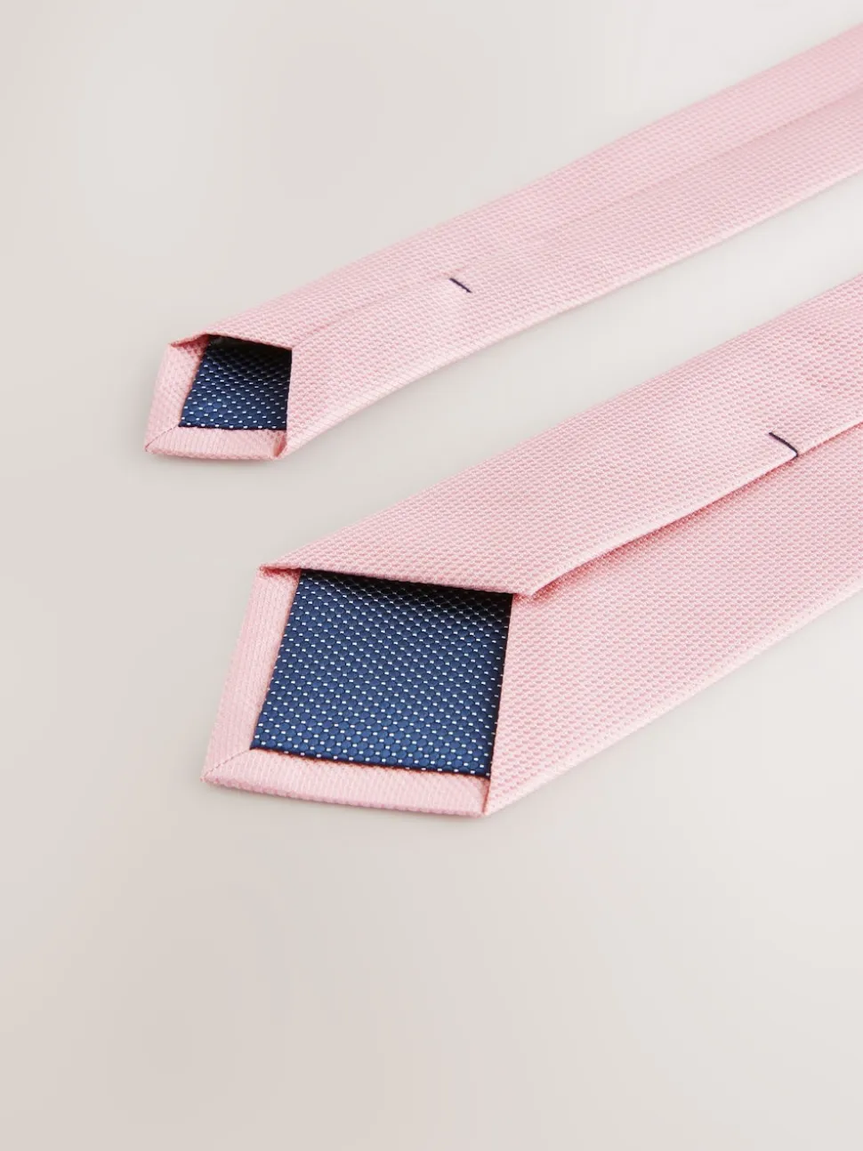Pink Slim Textured Tie