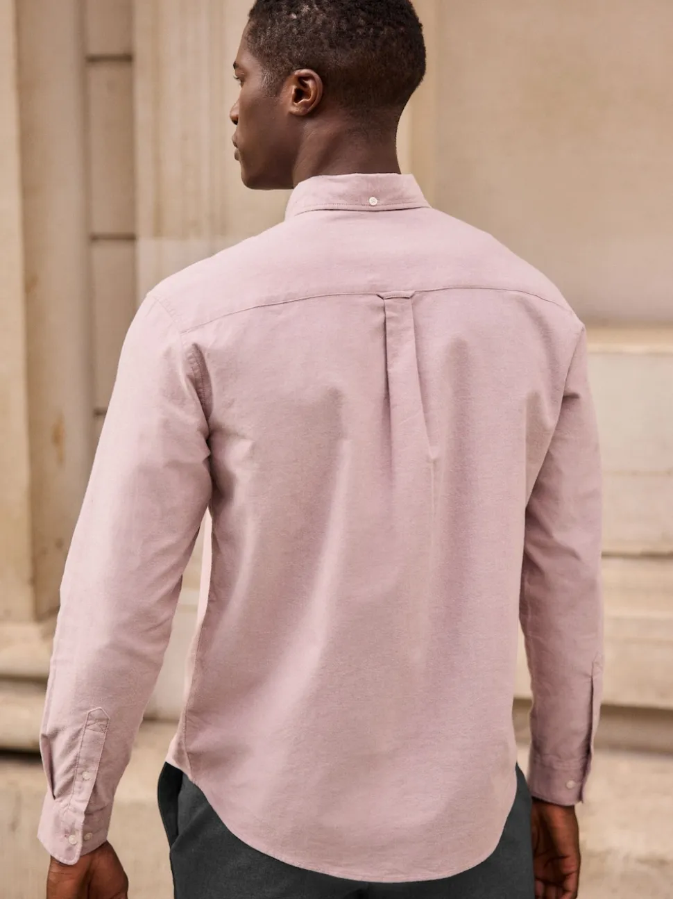 Pink Soft Touch Oxford Long Sleeve Shirt