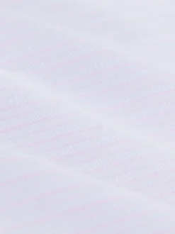 Pink Stripe Cotton Rich Long Sleeve Formal Shirt