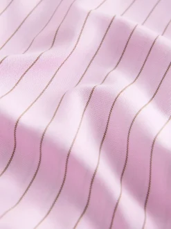 Pink Stripe Regular Fit Easy Iron Button Down Oxford Shirt
